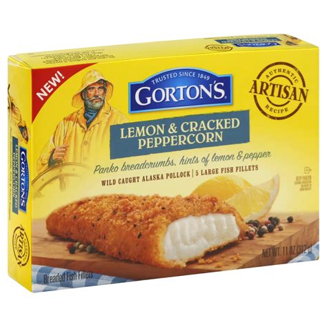 Gorton S Lemon And Cracked Peppercorn Fish Fillets Shop Fish At H E B