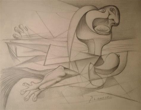 Pablo Picasso Guernica Sketch Graphite Signed | #1853280709