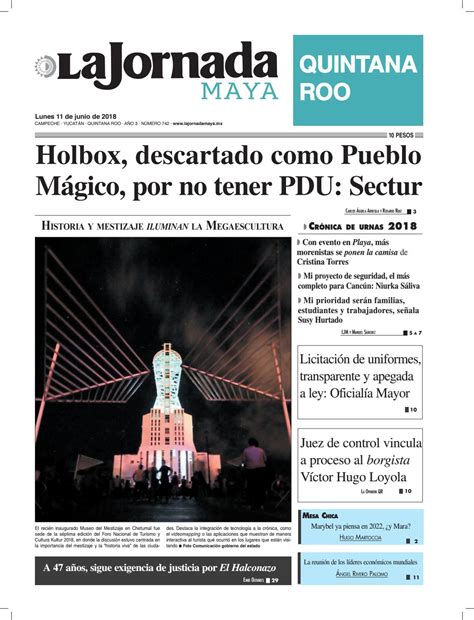 La Jornada Maya · Lunes 11 De Junio De 2018 By La Jornada Maya Issuu