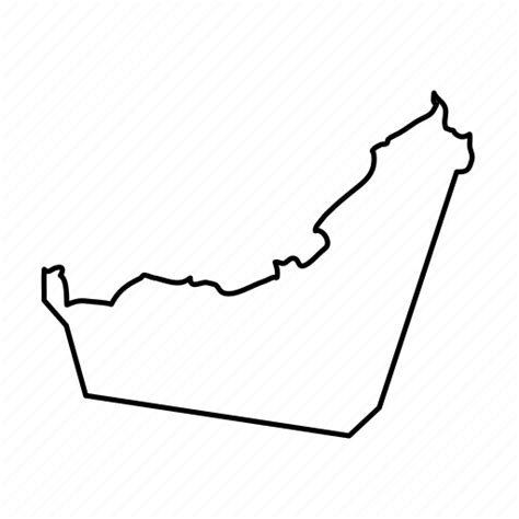 UAE Map Outline