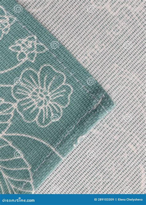 Kitchen Set Towel And Hot Pot Holder Made Of Cotton Fabric Stock Image Image Of Sign