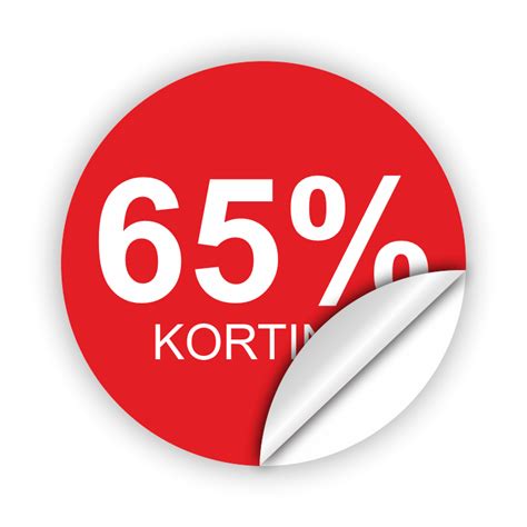 Rood Cirkel 65 Korting Sticker Spot Dé Sticker Koning