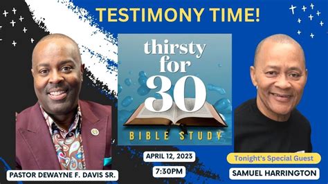 4 12 23 Testimony Time With Samuel Harrington Youtube