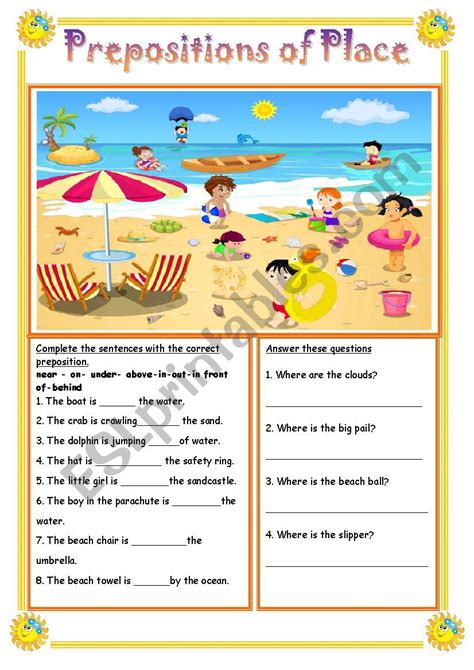 Prepositions Of Place Esl Worksheet By Misstylady Sexiz Pix