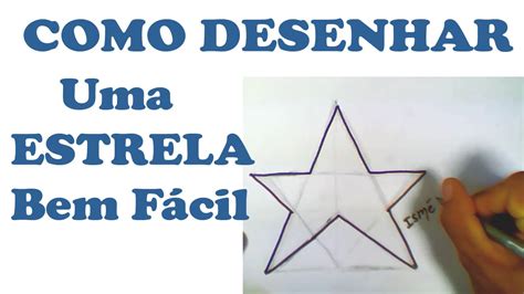 Como Desenhar Uma Estrela De 5 Pontas Em 3 Minutos Youtube