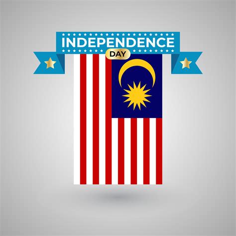 Malaysia Independence Day Flag Banner 46530685 Vector Art at Vecteezy