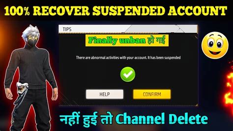 Live Id Unban Free Fire How To Recover Suspend Account In Free Fire