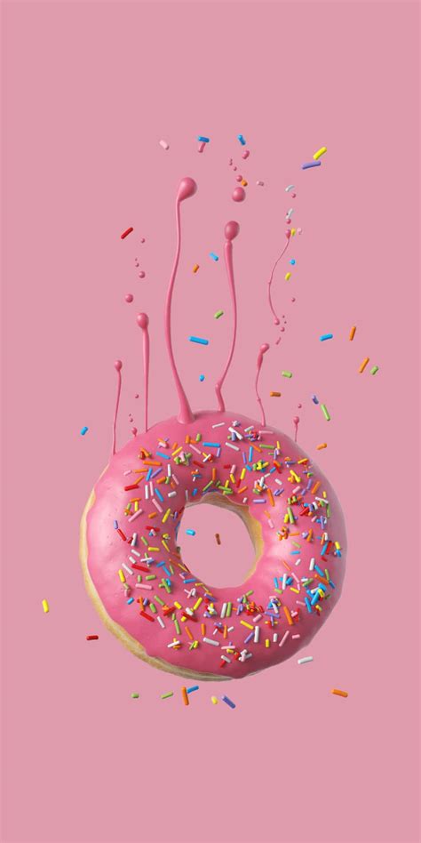 Sprinkled Donut Wallpaper