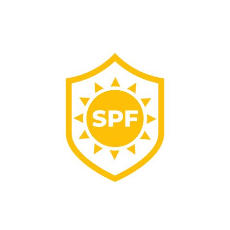 spf uv protection icon  shield  sun  vector art  vecteezy