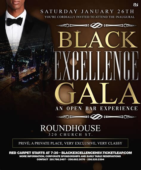 Black Excellence Gala Tickets In Huntsville Al United States