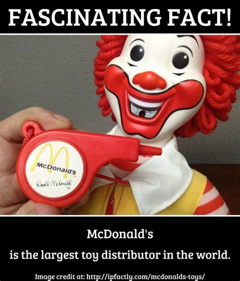 Mcdonalds Is The Largest Toy Distributor In The World Facts You