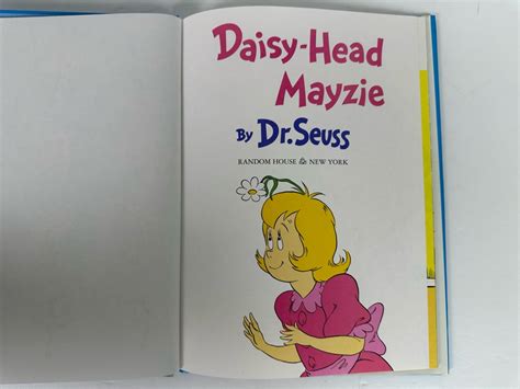 First Edition Hardcover Book Daisy Head Mayzie By Dr Seuss