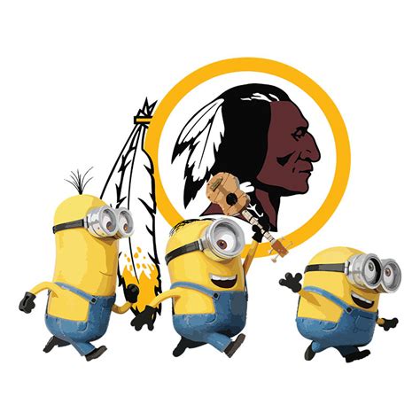 Minions Team Washington Redskins Nfl Svg Minions Team Svg Inspire