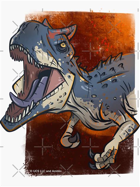 Allosaurus Sticker For Sale By MikeSpiers Redbubble