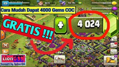 Cara Mudah Mendapatkan Gems COC Gratis Clash Of Clans YouTube