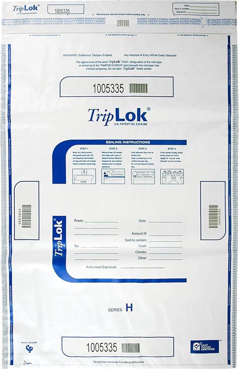 Amazon ControlTek TripLOK 19 X 28 White 50 Bags Tamper