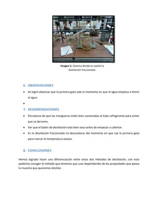 Practica 4 Destilación simple y fraccionada PDF