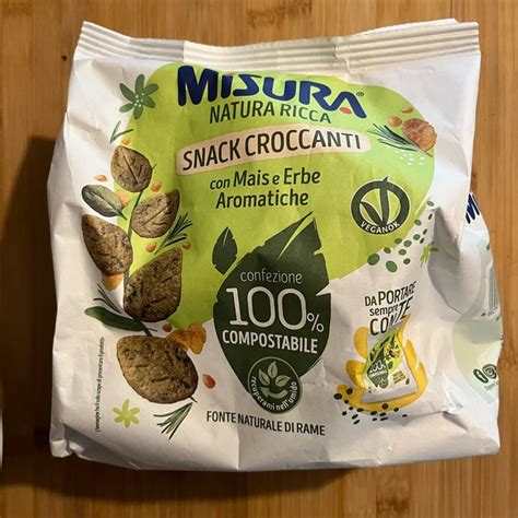 Misura Snack Croccanti Con Mais Ed Erbe Aromatiche Natura Ricca