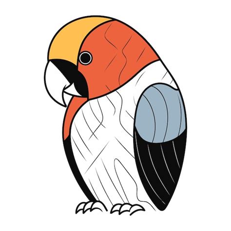 Icono de loro Ilustración de dibujos animados del icono vectorial de