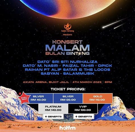 Konsert Malam Bulan Bintang Tickets Vouchers Event Tickets On Carousell