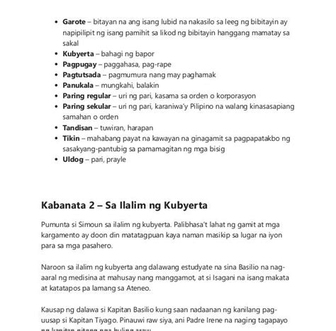 El Filibusterismo Kabanata 3 Buong Istorya