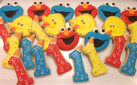 Sesame Street Decorated Sugar Cookies By I Am The Cookie Lady Sugar Cookies Decorated Sugar