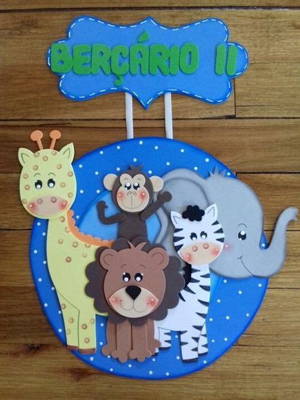 Placa De Porta Tema Safari Personalizada