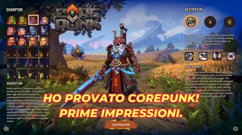 Alpha Test Review Corepunk ITA YouTube