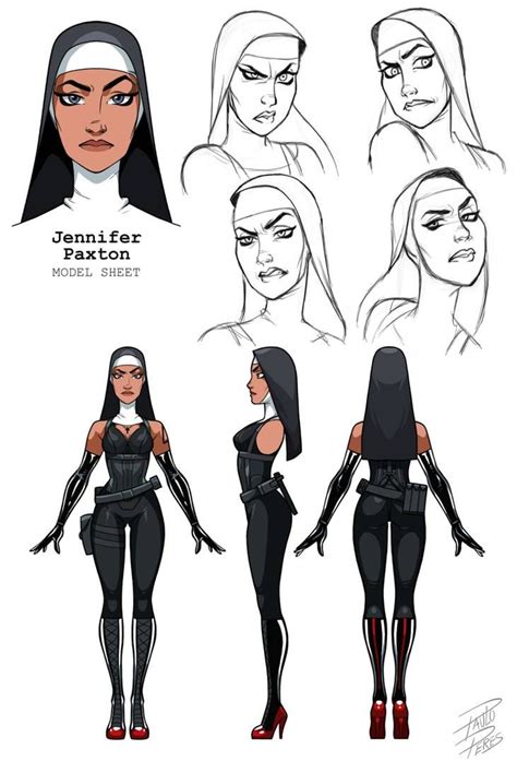 Model Sheet Jennifer Paxton By Paulo Peres On Deviantart Character