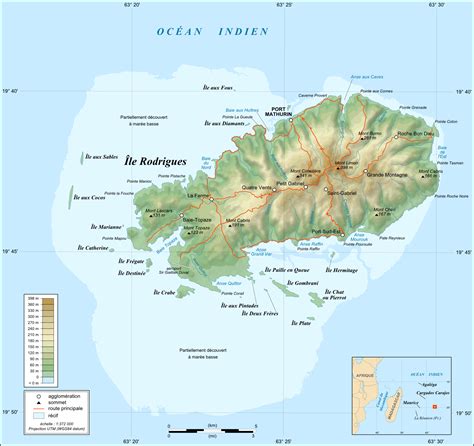 Rodrigues Island Topo Map - 19deg43prime00PrimeS 63deg25prime00PrimeE • mappery