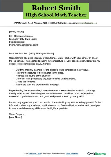 Instructional Coach Cover Letter Examples Qwikresume