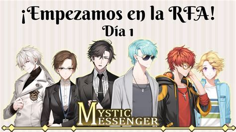 Mystic Messenger ¡empezamos En La Rfa Día 1 Parte 1 Youtube