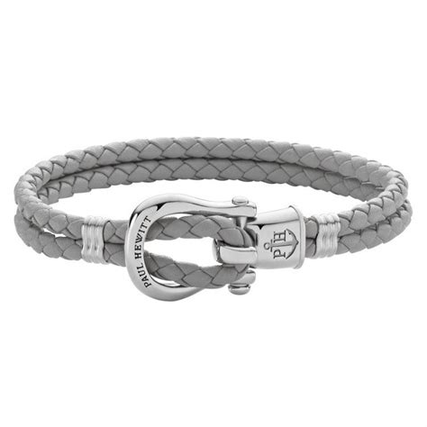 Paul Hewitt Phinity Shackle Bracelet Stainless Steel Grey PH FSH L S