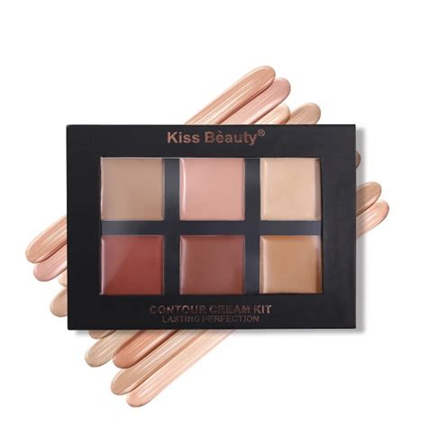 6 Color Face Base Concealer Cream Bronzer Makeup Palette Moisturizing