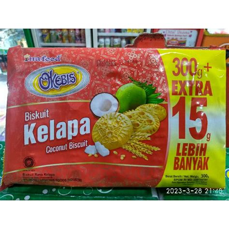 Jual Okebis Biskuit Kelapa G Extra G Shopee Indonesia