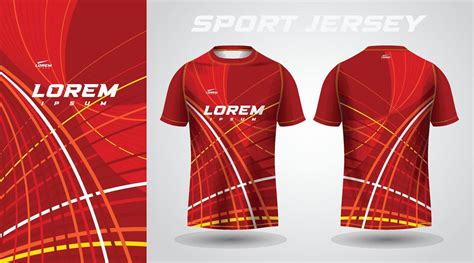 red t-shirt sport jersey design 10471193 Vector Art at Vecteezy