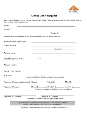 18 Printable Direct Debit Form Templates Fillable Samples In PDF