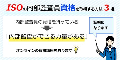 Isoの内部監査員資格を取得する方法3選 Iso9001 規格解説 コラム 認証パートナー