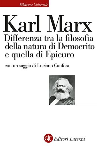 Karl Marx Differenza Tra La Filosofia Della Natura Di Democrito E