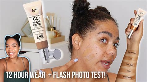 It Cosmetics Cc Nude Glow Foundation Review Youtube