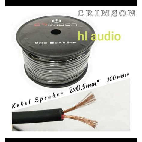 Jual Kabel Audio Speaker Crimson X Mm M Roll Shopee Indonesia