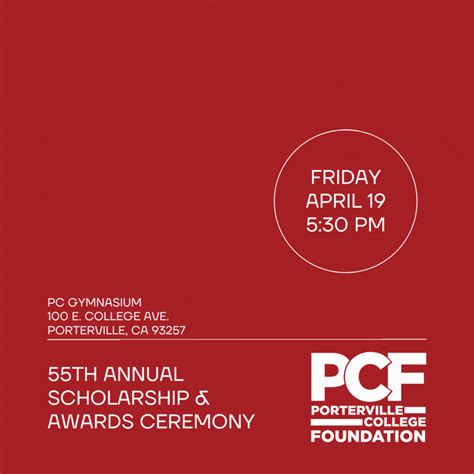 Scholarship & Award Ceremony - Porterville College Foundation