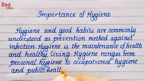 Essay On Importance Of Hygiene English Essay Essay Writing