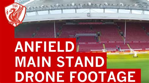 Anfield S New Main Stand Drone Footage Shows Construction Progress