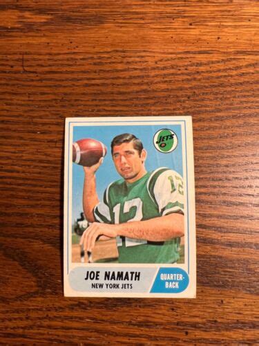 Topps Football Card Joe Namath Ex Exmt Ebay