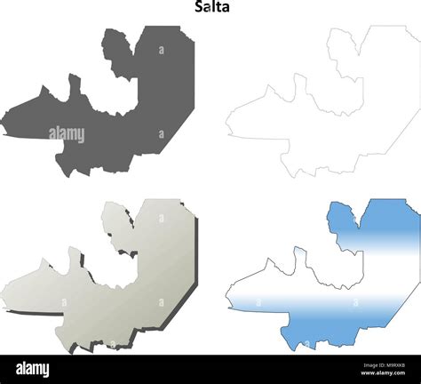 Mapa de provincia de salta Imágenes vectoriales de stock Alamy