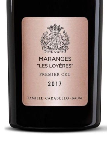 2017 Château de Pommard Famille Carabello Baum Maranges Premier Cru Le