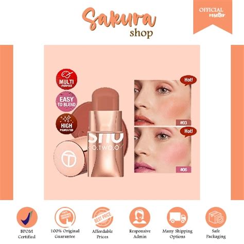 Jual O Two O Otwoo Makeup Blush Stick Hydrating Gloss Lip Cheek