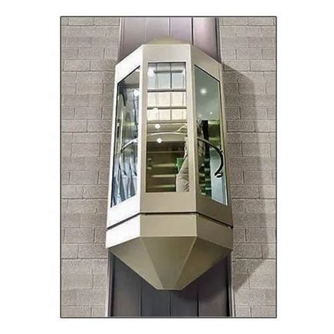 Stainless Steel And Glass Capsule Passenger Elevator Max Persons 12