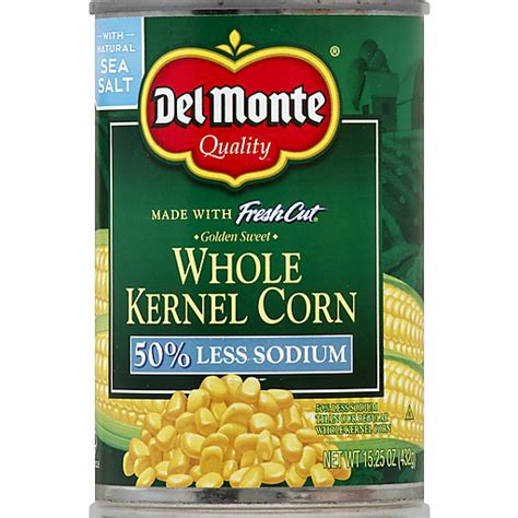 Del Monte® Fresh Cut® Golden Sweet Whole Kernel Corn 1525 Oz Pull Top